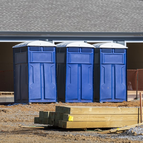 how can i report damages or issues with the portable toilets during my rental period in Guerra TX